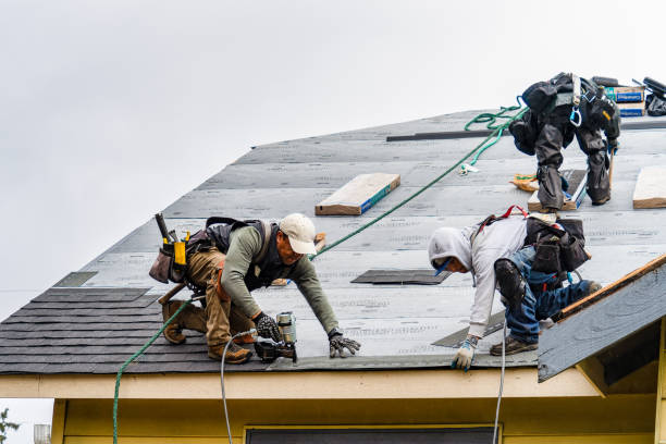Professional Roofing technician working in Dow City, IA